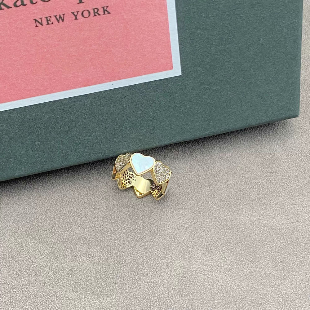 kate spade Shell Heart Full Diamond Ring